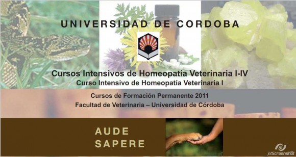 La Universidad de Córdoba y la homeopatía veterinaria