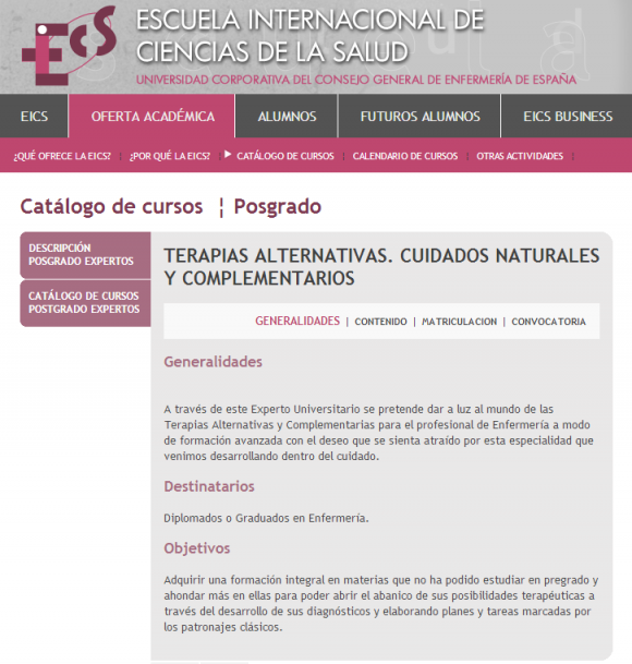 El Consejo General de Enfermería de España y sus cuidados holísticos