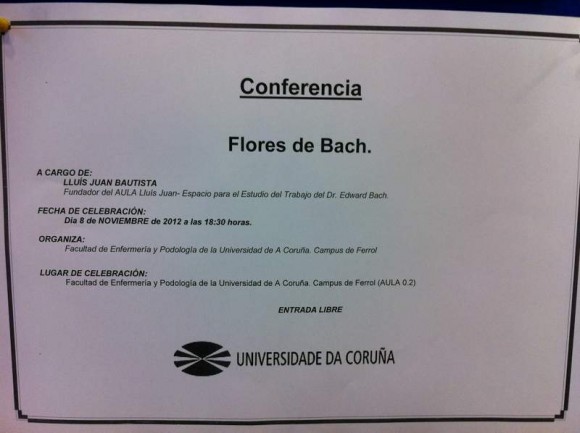 Flores de Bach en la Universidad de A Coruña
